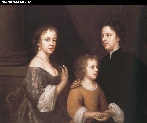Mary Beale Self-Portrait with her Husband,Charles,and their Son,Bartholomew